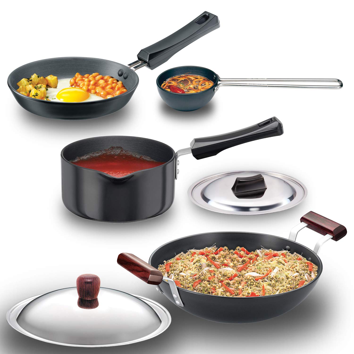 Buy Hawkins Futura Hard Anodised Cookware, 7 Pieces Set (LS8) Online at
