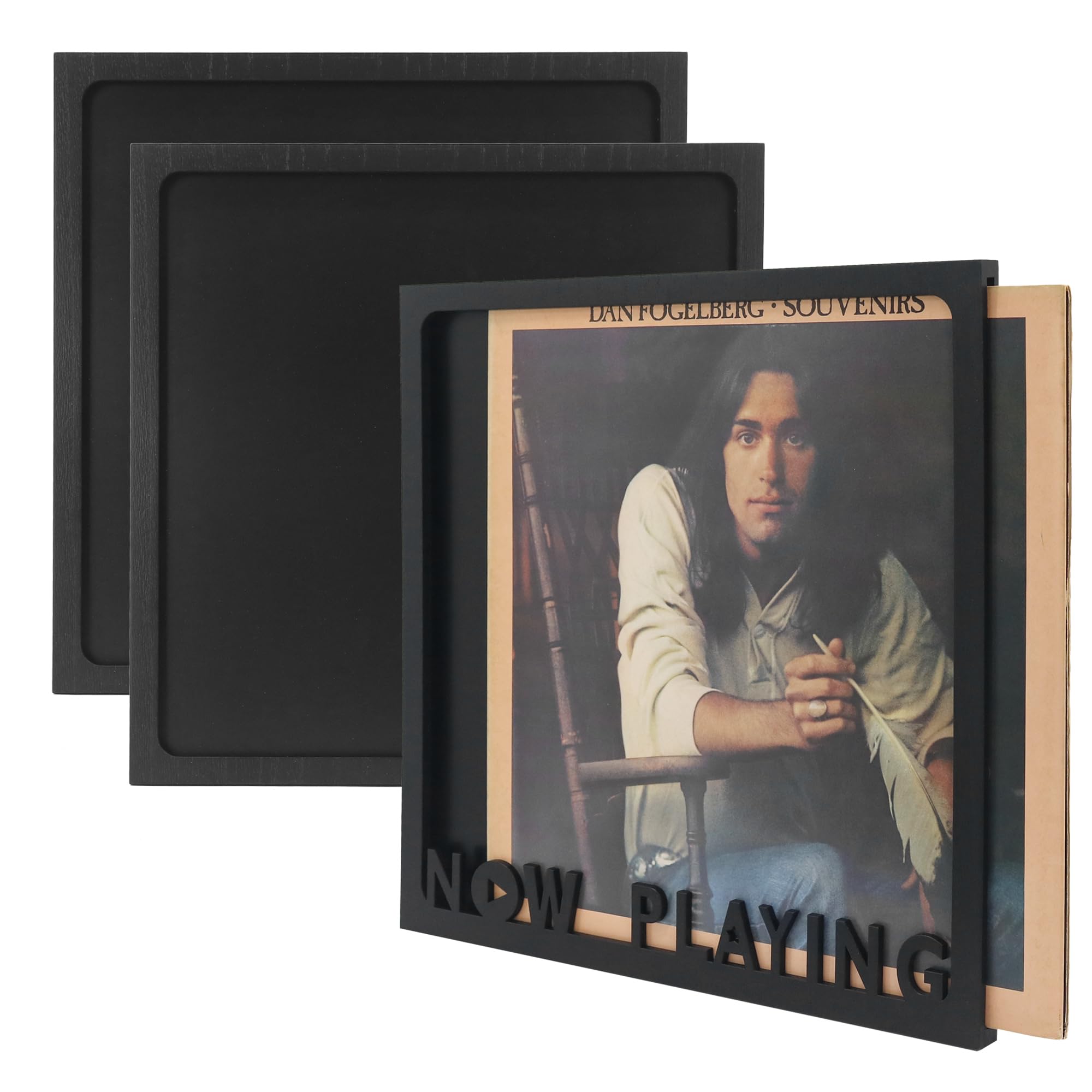 Photo 1 of ** minor damage**
FramePro Vinyl Record Frame Now Playing Case Holder, Display 12.5x12.5 Album Cover Black Pack of 3