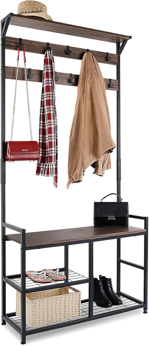 Appendiabiti In Legno Con 10 Ganci 50x29cm - Atmosphera Créateur D'intérieur - Foto 10