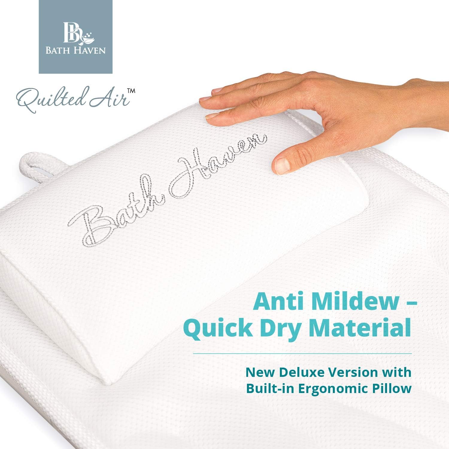 QuiltedAir BathBed Deluxe - Luxury Bath Pillow and Spa Cushion for Full Body Comfort: Home & Kitchen