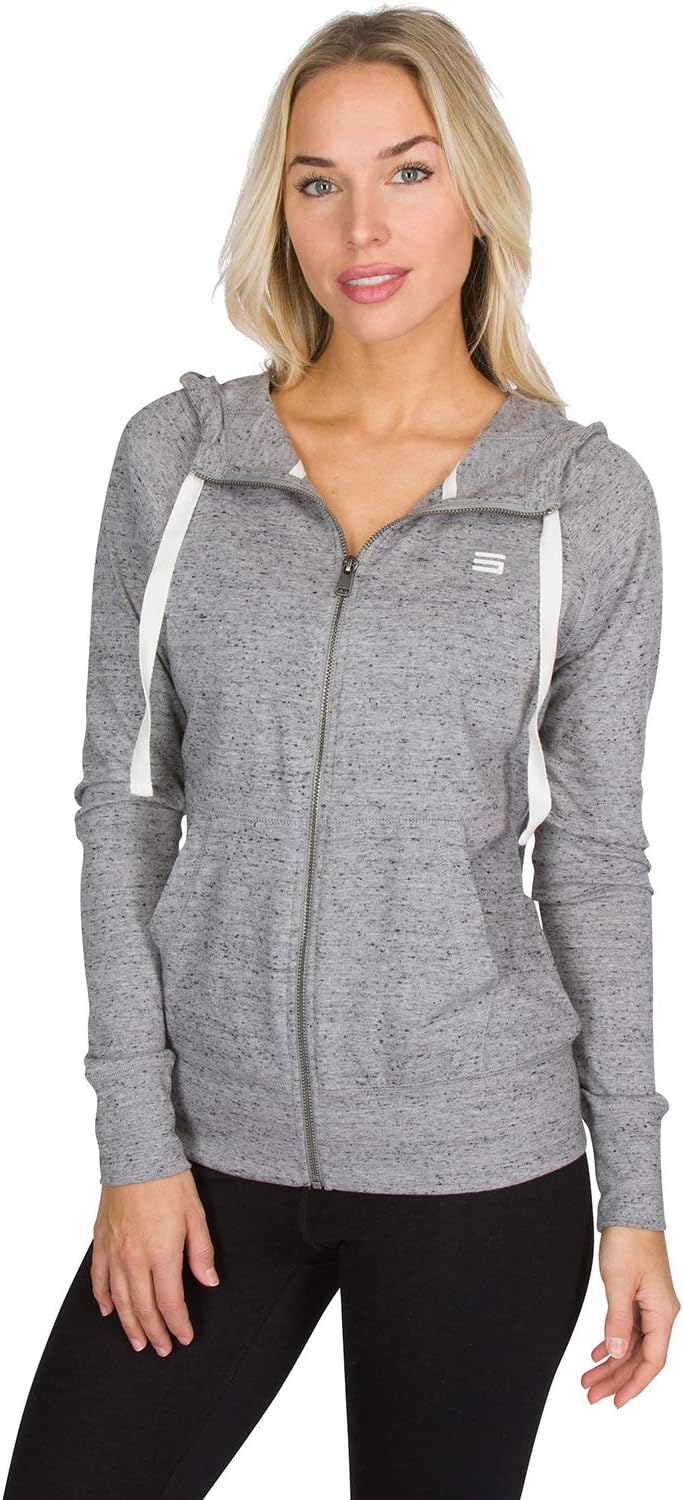 Dry Fit Sweatshirts for Women - Zip Up Hoodie Sweater Jacket with Dual Pockets
