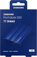 Samsung T7 Shield 1 TB Portable SSD USB 3.2 Gen2 Blue MU-PE1T0R/EU view 8