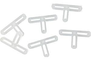 OX Tools 1/8 Tile Spacer OX-T161320 OX Trade 1/8" Hard Plastic Spacers 'T' for Spacing Wall or Floow Tile (Pack of 500)