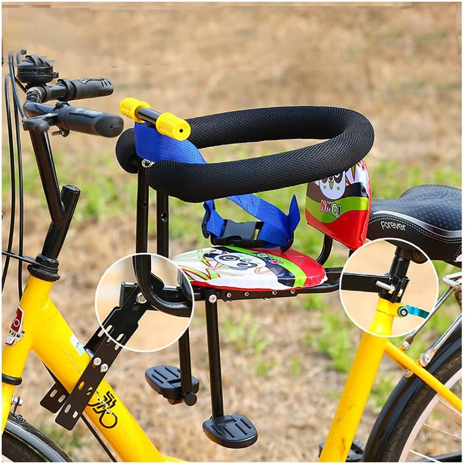 HLR Child Bike Seat Front Child Bike Seat，Mountain Bike