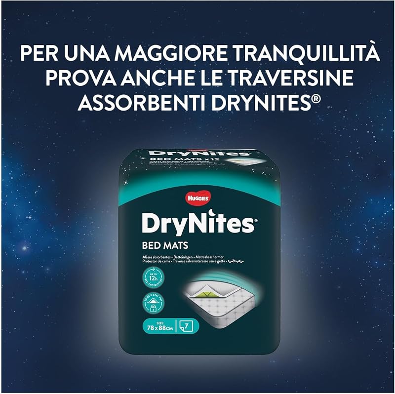 Drynites Pannolini Mutandina, Taglia M (17-30 Kg), 64 Pannolini