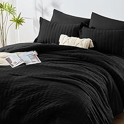 CozyLux Queen Seersucker Comforter Set with Sheets