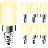 25W Equivalent LED Night Light Bulb, E12 Type B C7, 3000K Warm White, 6pcs | Mini 2W Light Bulb, Soft White Warm, 200 Lumens 120V Small Edison Bulb, Non-Dimmable, for Salt Lamp Ceiling Light Chandeliers
