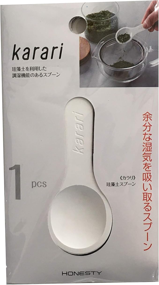Amazon Co Jp アネスティカンパニー Karari 珪藻土スプーン ホワイト Ho1814 4 9 0 8cm ホーム キッチン