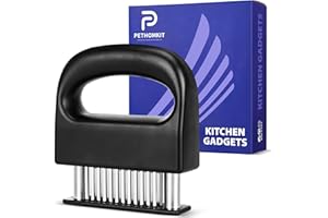 PETHOMKIT Meat Tenderizer Tool, 48 Stainless Steel Ultra Sharp Needle Blades Meat Tenderizer Stapler for Tenderizing Steak/Be