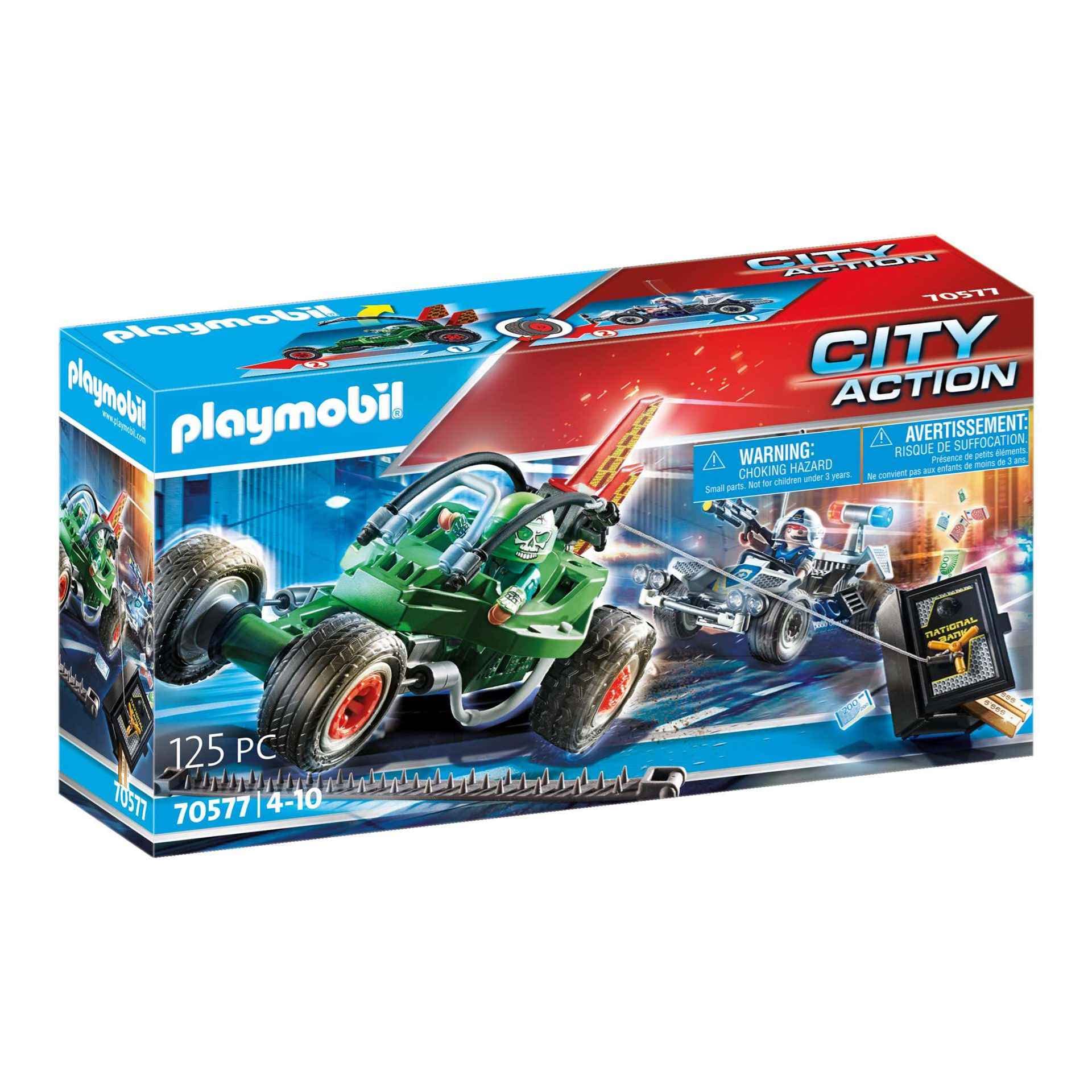 PLAYMOBIL 70577 City Action Police Go-Kart Escape, for Children Ages 4 - 10