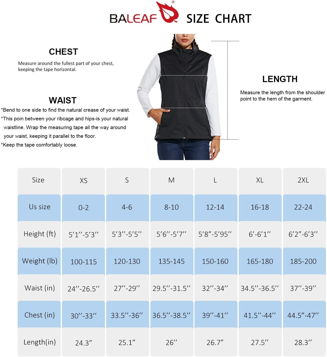BALEAF Women's Lightweight Vest Softshell Sleeveless Jacket Windproof Stand Collar with Zipper Pockets Running Hiking Golf: Sports & Outdoors