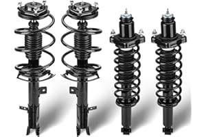 TADAAUTO Front and Rear Complete Struts Assembly Shock Absorber Compatible with 2007-2012 Dodge Caliber, 2007-2016 Jeep Compass/Patriot, Replace 172367 172401, 4Pcs