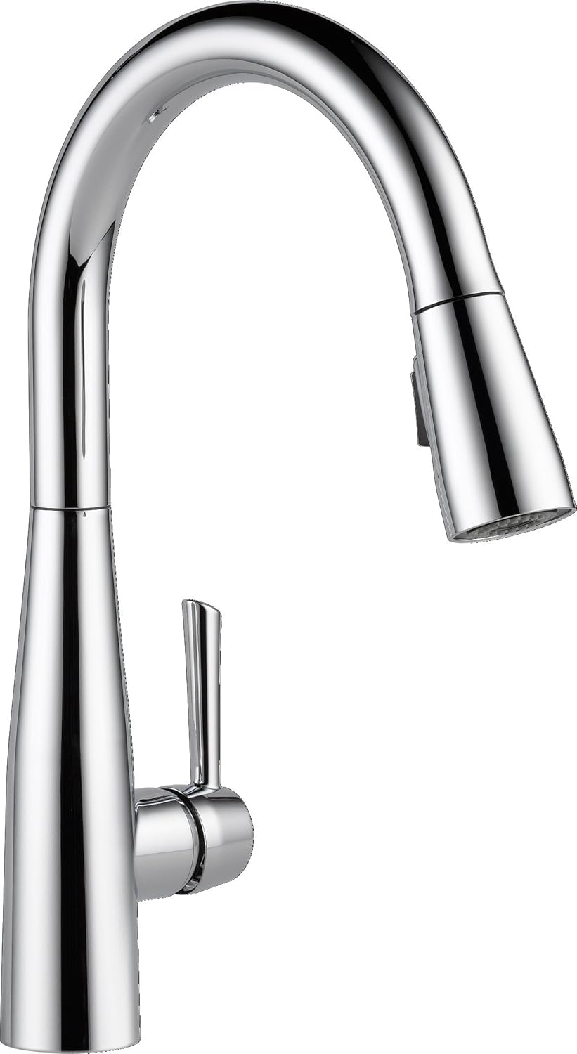Delta Faucet Essa Single-Handle Kitchen Sink Faucet with Pull Down Sprayer and Magnetic Docking Spray Head, Chrome 9113-DST - - 