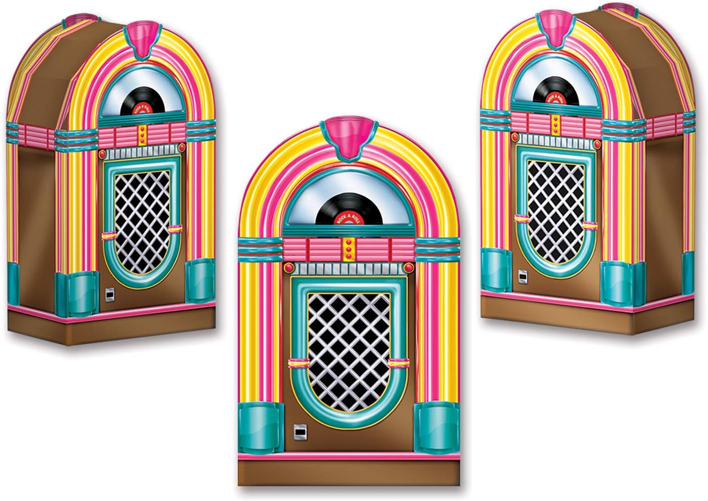 Beistle 54125 Favor Boxes, 3 Pcs, Multicolored