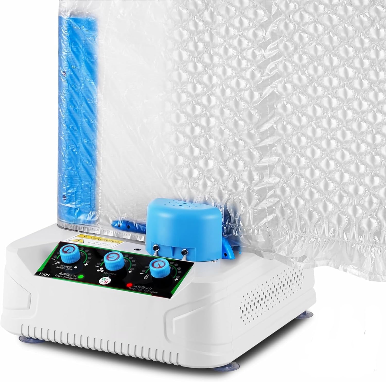 Photo 1 of Saladulce Bubble Wrap Machine - 300L/min Air Cushion Machine, 32ft/min High-Efficiency Air Pillow Inflator for Shipping & Packaging Supplies