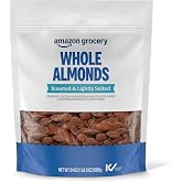 Amazon Grocery, Whole Almonds, Roasted &amp; Lightly Salted, 24 Oz (Previously Happy Belly, Packaging May Vary)