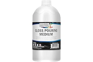 U.S. Art Supply Professional Gloss Pouring Medium 32oz (Quart) - Improves Paint Flow & Cell Effects Creator, Viscosity Adjuster for Art Acrylic Painting