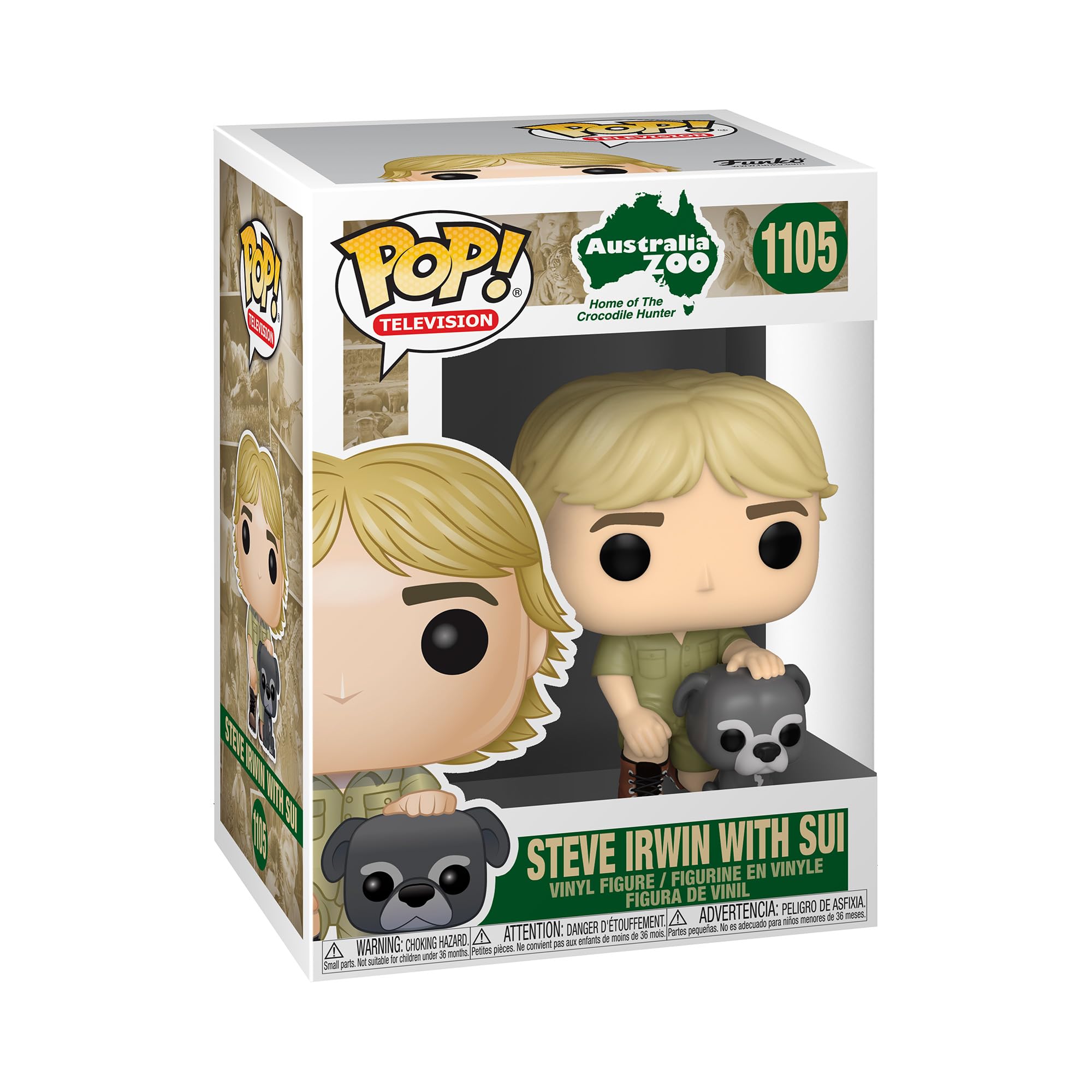 Funko POP! TV: Crocodile Hunter - Steve Irwin With Sui - Collectable Vinyl Figure - Gift Idea - Official Merchandise - Toys for Kids & Adults - Model Figure for Collectors and Display