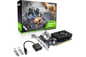 ARDIYES GT 740 4GB GDDR5 Low Profile GPU Graphics Card, 4X HDMI Ports for Quad Multi-Monitor Setup, PCI Express 3.0 x16, Sile