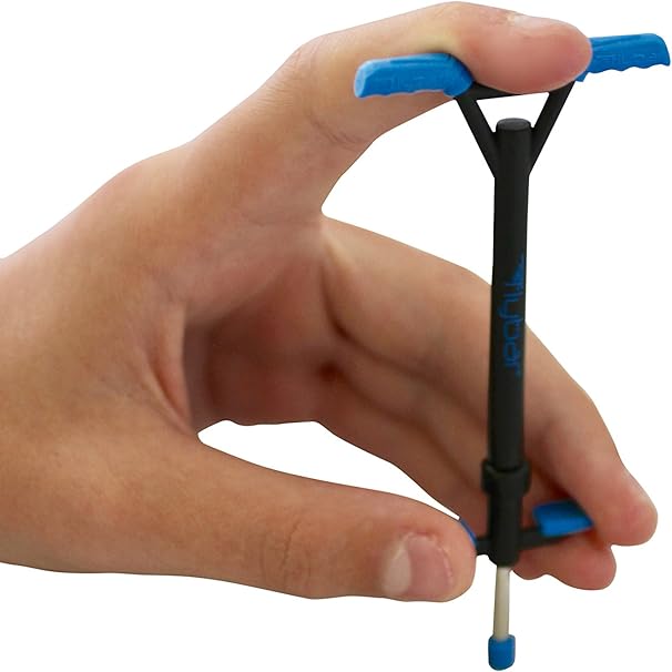 (Blue) Flybar Mini Velocity Finger Pogo Stick Real Spring Action