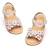 Felix & Flora Toddler Girl Sandals -Flower Girl Dress Shoes Open Toe Little Kid Summer Flats