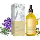 Natural Hair Growth Oil, Rosemary Hair Oil Organic, For Dry, Damaged Hair, Thinning Hair Strengthening &amp; Nourishing Treatment, 60ML
