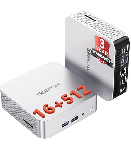 GEEKOM Mini PC A8 Max AI com AMD Ryzen 7 8845HS, Mini computador