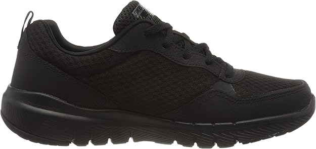 skechers men's flex advantage black work shoe