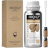 HIQILI Sandalwood Essential Oils, Long-Lasting Scent for Perfume, Diffuser, Soap Making & Candle- 16 Fl Oz
