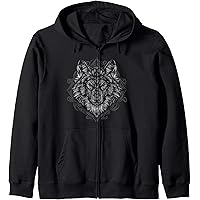 Amazon.com: Wolf Zip Up Hoodie Men Women - Howl More Wolf Lover