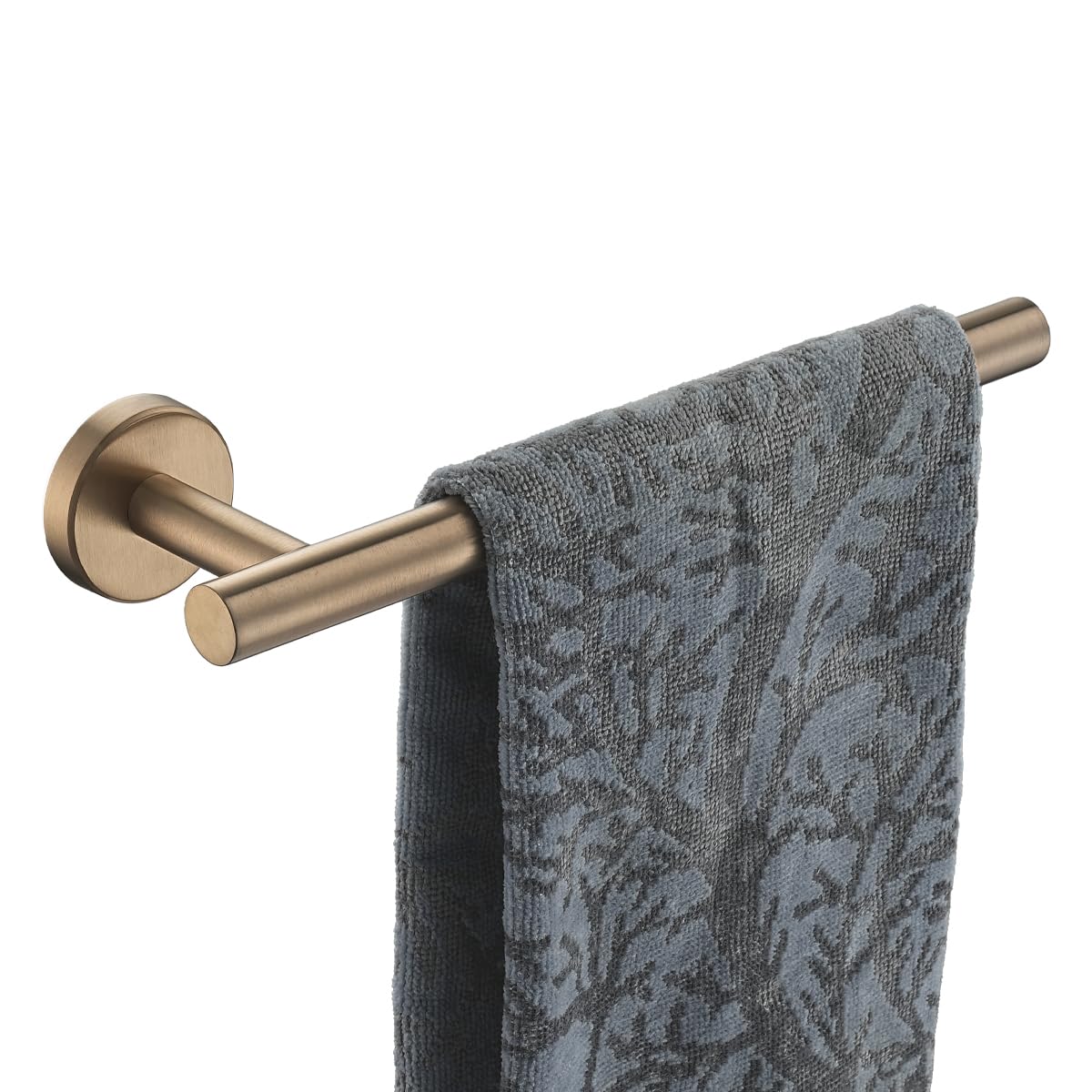 Photo 1 of JQK Hand Towel Holder Towel Ring Champagne Bronze, 10 Inch Thicken 0.8mm 304 Stainless Steel Bathroom Hand Towel Bar, 9 Inch Useable Length Wall Mount Towel Rack, THH110L9-CB