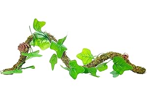 Begeterday Hermit Crab Climbing Toy with Artificial Vines, 25 Inch Bendable Hermit Crab Supplies, Great Accessory for 10 Gallon Hermit Crab Tank