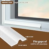 Maudzlan 236in/6m Window Door Draft Blocker Self-Adhesive Seal Strip White view 3