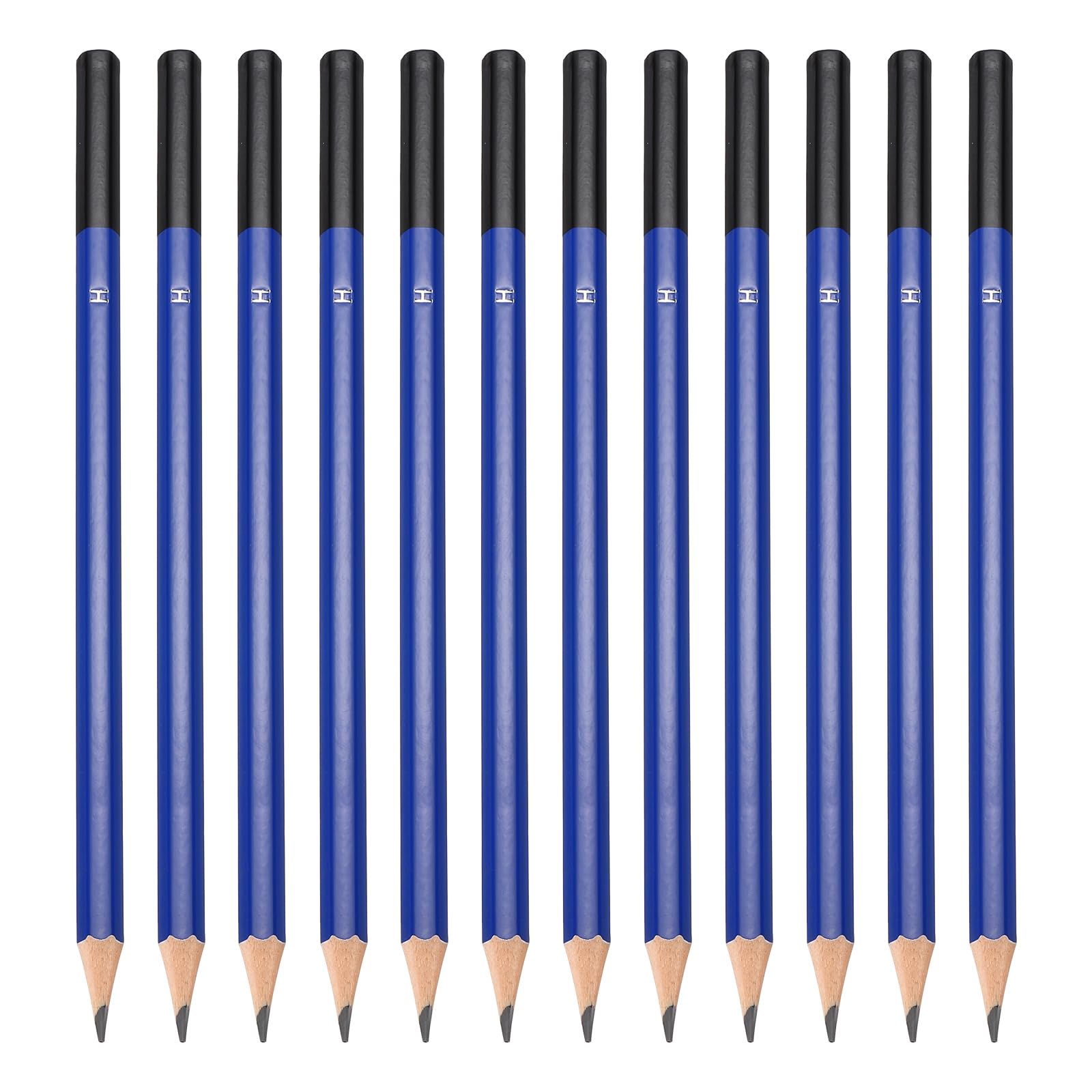 PATIKIL H Drawing Pencils for Sketching, 12PCS Sketch Pencils for Drawing Art Pencils Graphite Wood Pre-sharpened for Drawing Sketching Artists, H Pencils