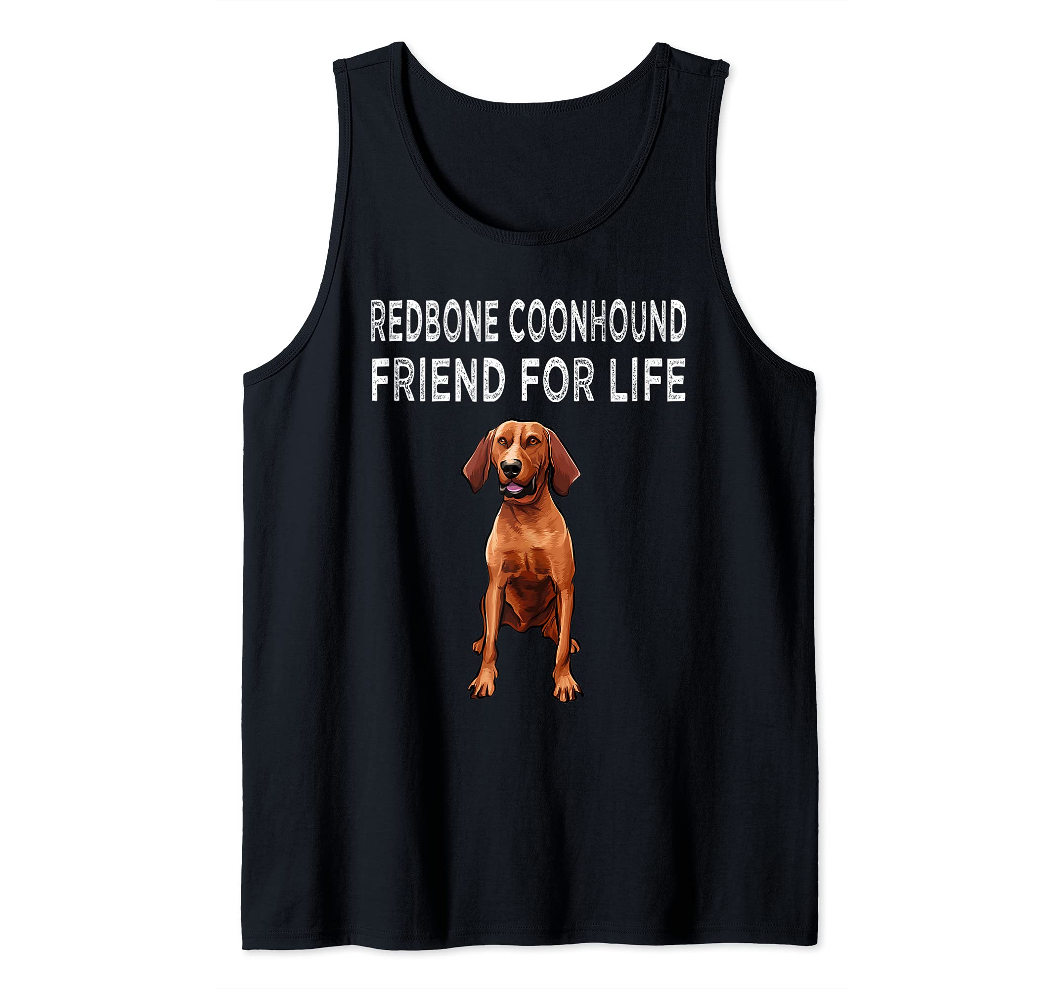 Redbone Coonhound Friend For Life Dog Friendship Tank Top