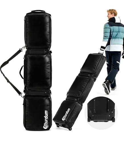 Amazon.com : HEAD Double Skibag 175cm Luggage (383062) : Sports
