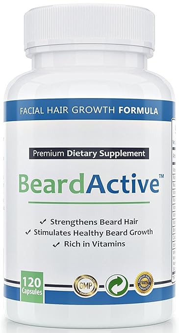 title=Beard Active®- per la crescità della barba- 100% naturale– Migliora la tua