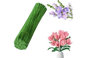 100/300 Pcs Pipe Cleaners Craft,pipecleaner Flowers Kit,65 Colors, Pipe Cleaners,Chenille Stems for Flower Bouquet DIY Arts C