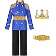 Dormstop Boys Prince Charming Costume Kids Royal Prince Dress Up for Cosplay Fairytale Ball Halloween Birthday Party Outfit