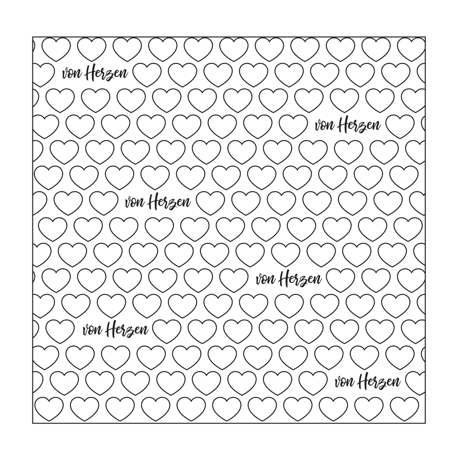 Vaessen Creative Embossing Folder, Transparent, 15 x 15 cm