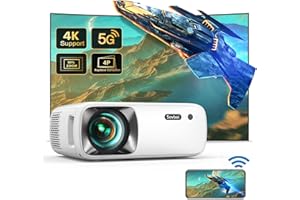 Projector 4K with WiFi and Bluetooth: Upgrade 650 ANSI Native 1080P Outdoor Projector, 4D/4P Keystone 450'' & 50% Zoom Sovboi Video Projector, SOI-Smart System Portable Projector for Outdoor/Home Use