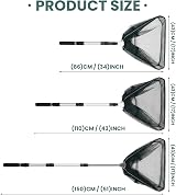 KK'S GLAMS Telescope Fishing Landing Net 1.5M Aluminum Foldable Alloy Pole view 7
