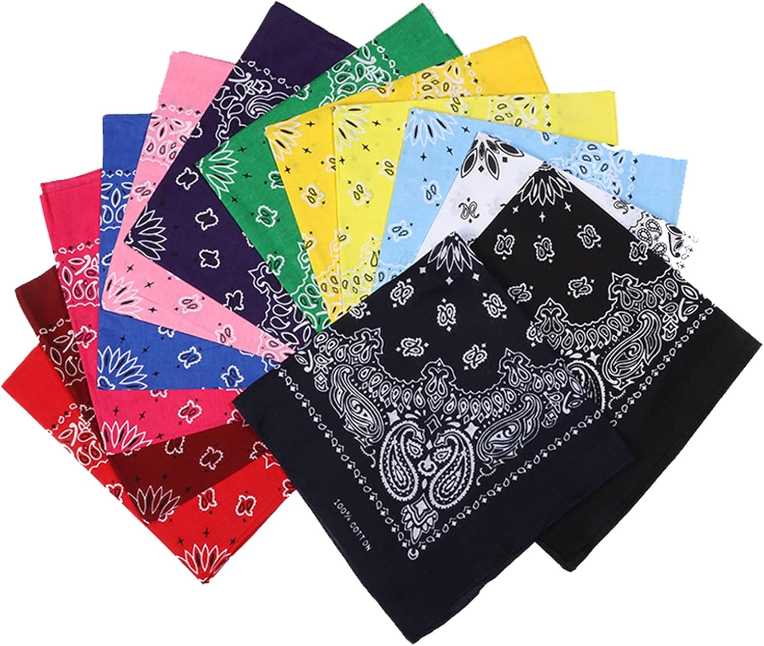 Bandanas 13PCS Bandanas Multifunction Colored Cycling Headband