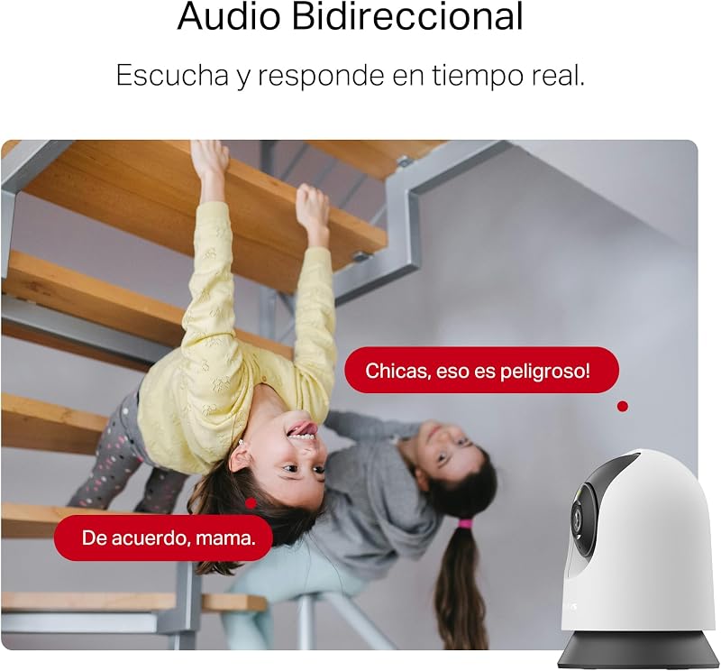 MC210 - Cámara vigilancia wifi interior 360°, 2K 3MP, Bebé