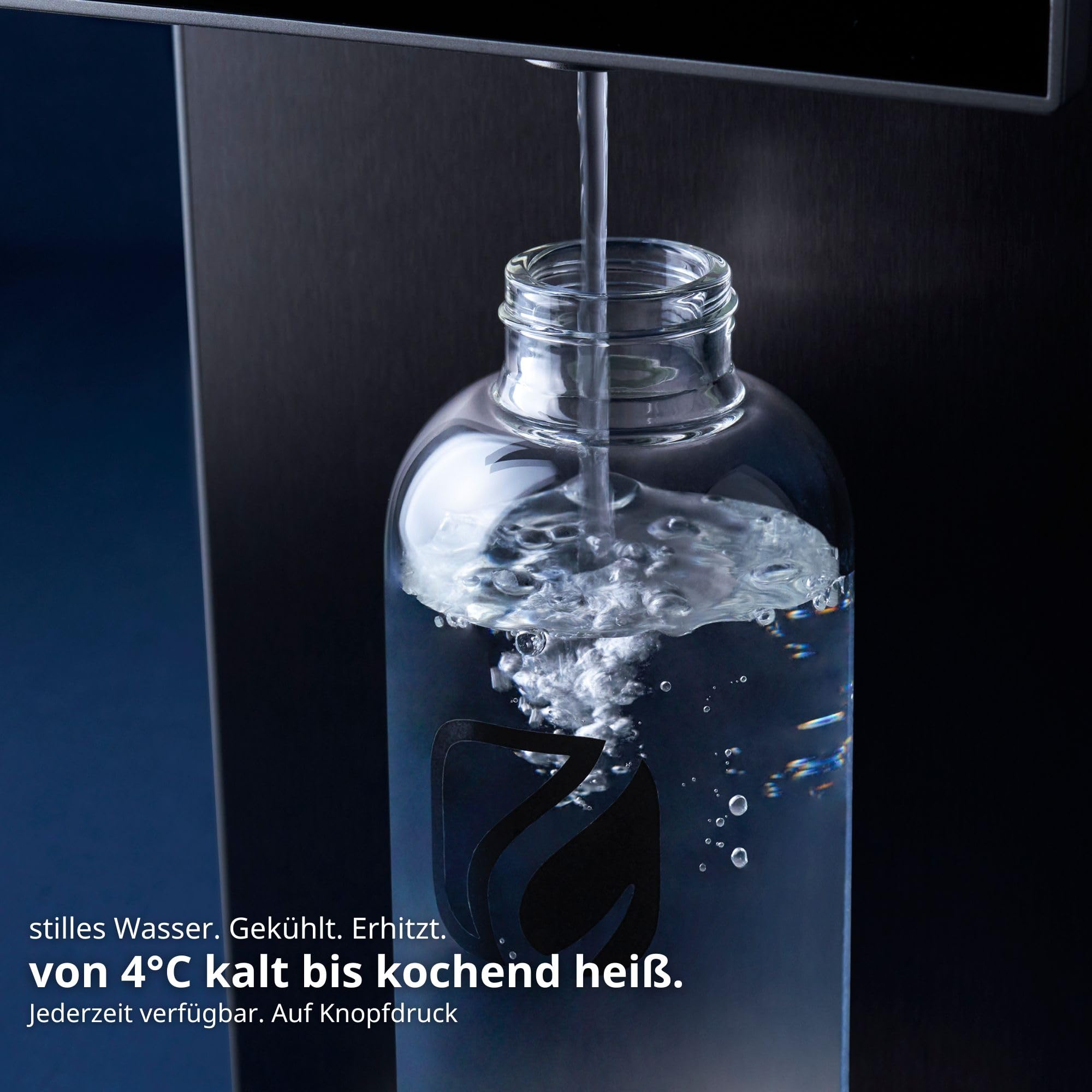 OsmoFresh Fusion Pro Auftisch Osmoseanlage | Wassersprudler|Kühlung| Keine Installation | Heißwasserspender | 7x Filterung | Mineralisierung | 3-fach UV-C | Festwasseranschluss |Abwasserverhältnis 4:1 4