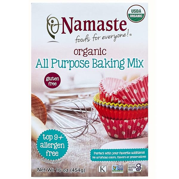NAMASTE FOODS ORGANIC GLUTEN FREE ALL PURPOSE BAKING MIX, 16 OUNCES – ALLERGEN FREE