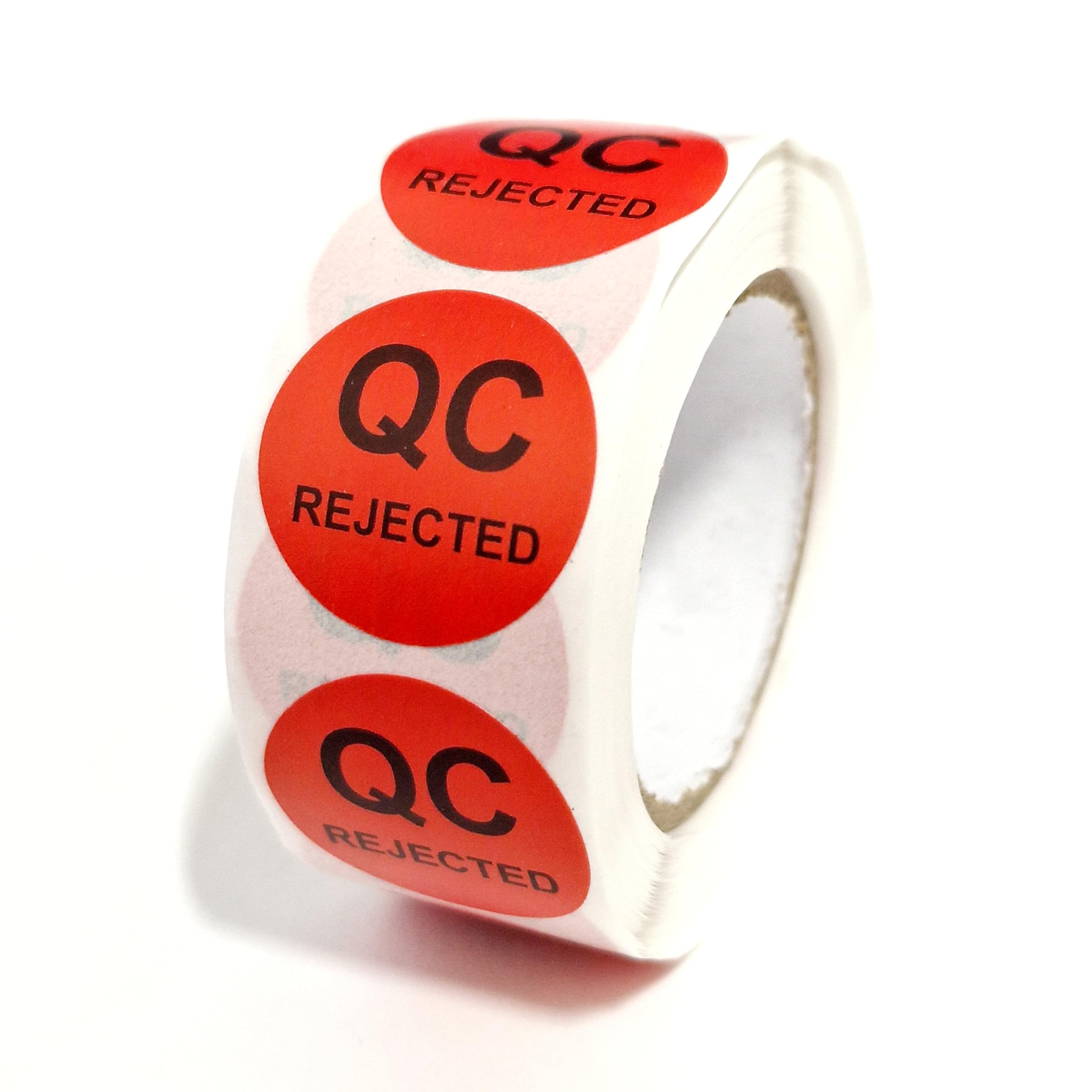 MajorCrafts 500 Labels per roll 2.5cm 1" QC Quality Control Round Sticker Labels (QC Rejected - V100)