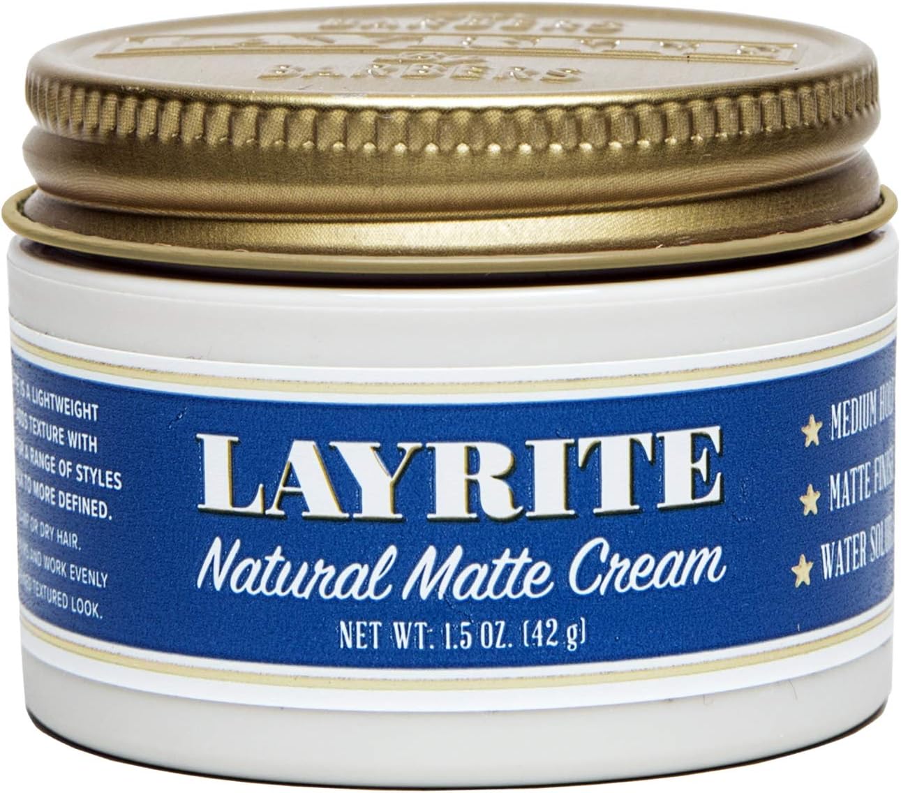 Layrite Natural Matte Cream 42g, 42 g (Pack of 1)