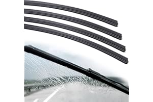 BFXM 4Pcs Wiper Blade Refill, 28 inch DIY Adjustable Universal Replacement Wiper Blade Refill Replacement for Front and Rear Windshield Wiper Baldes Rubber Strip for Car, Truck, SUV