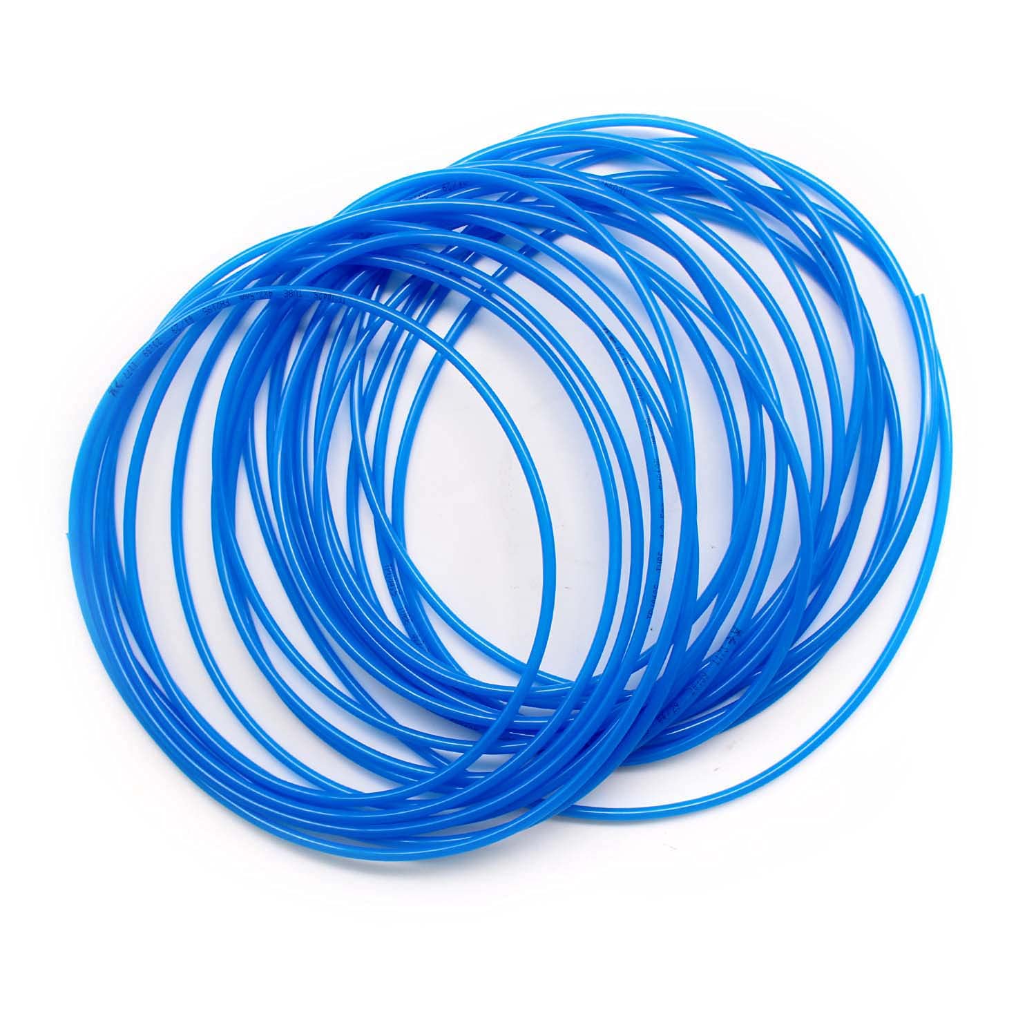 SRJQXH Pneumatic Hose 10 Meters (32.8 Feet) Long Polyurethane Air Hose, Outer Diameter 4mm/Inner Diameter 2.5mm, for Pneumatic Tools PU Polyurethane Hose (Blue)